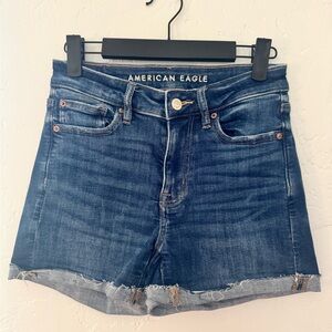 American Eagle Outfitters High V Rise Shortie Shorts